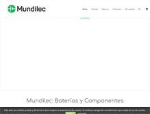 Tablet Screenshot of mundilec.com